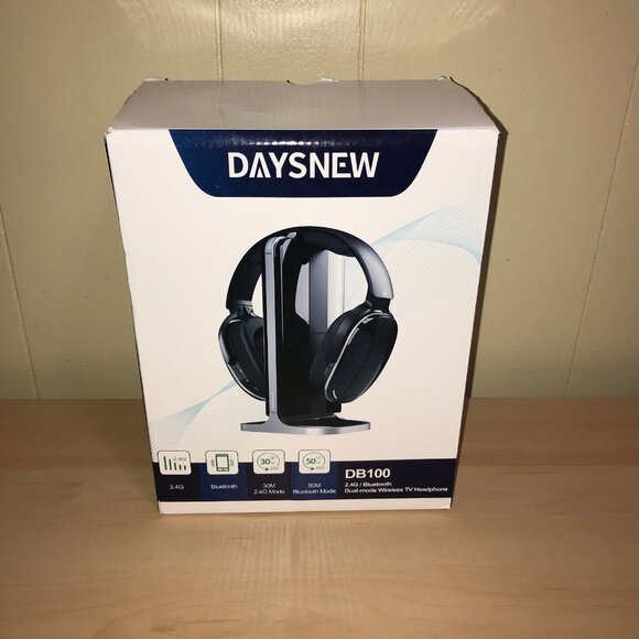 Daysnew DB100 Wireless Headphones For Tv Watching,Charging Dock & RF Transmitter - Picture 5 of 15